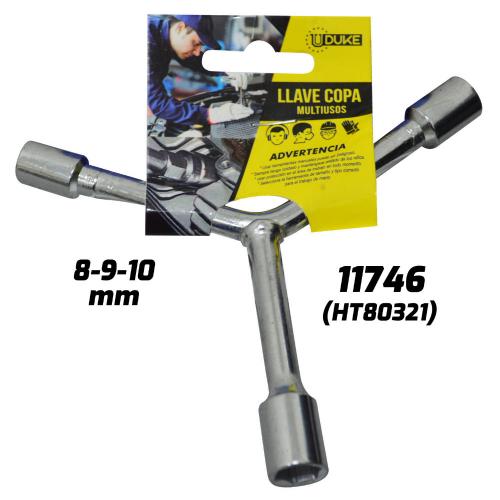 [(HT80321)(11746)] LLAVE EN Y CORTA 8-9-10 MM
