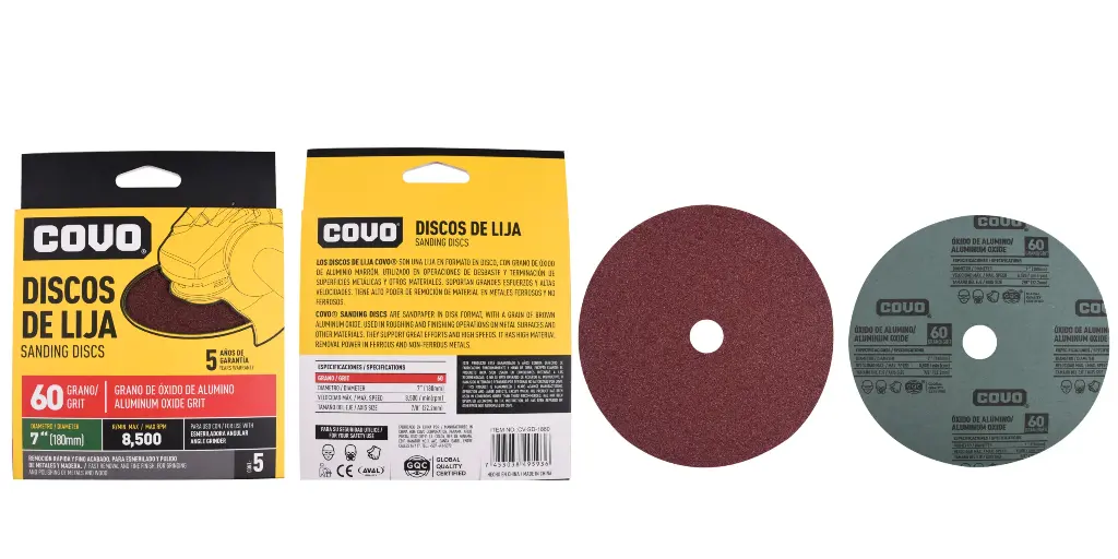 DISCO DE LIJA 7" GRANO 60 X 5 UNDS