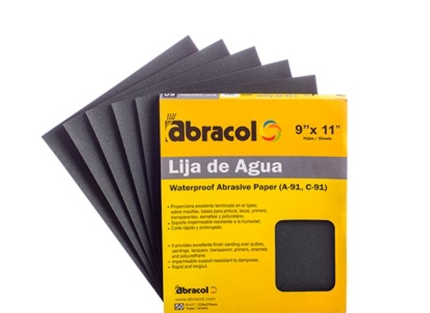 PLIEGO LIJA DE AGUA 100 9" X 11" ABRACOL